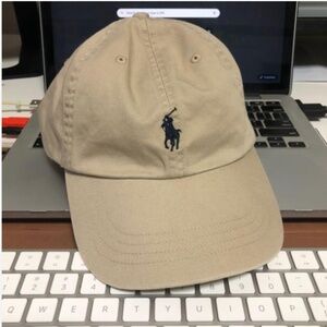 NWT Polo Ralph Lauren Chino Cap in Nubuck & Relay Blue